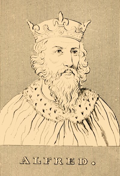 Alfred, c847-899, 1830. tekijältä Unbekannt