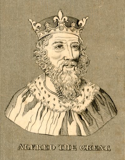 Alfred Suuri, c847-899, 1830. tekijältä Unbekannt