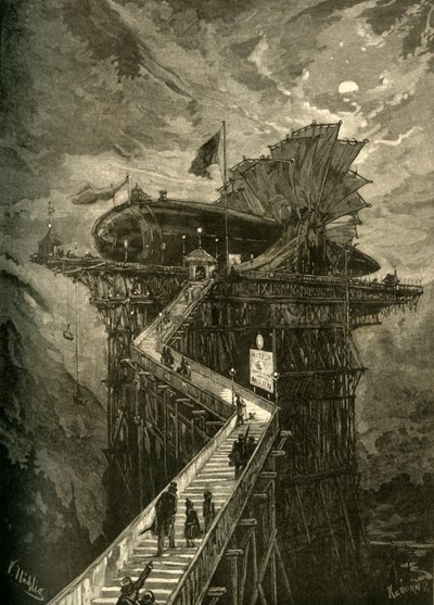 All Aboard for the Moon!, 1881. tekijältä Unbekannt