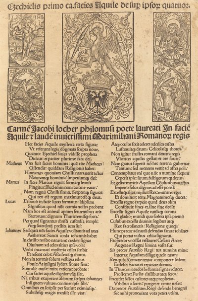 Allegoria kotkasta ja keisari Maximilian I:stä, 1497. tekijältä Unbekannt