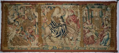 Altar Frontal: Kohtauksia Kristuksen lapsuudesta, n. 1500. tekijältä Unbekannt