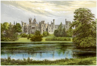 Alton Towers, Staffordshire, Earl of Shrewsburyn koti, vuodelta 1880 tekijältä Unbekannt