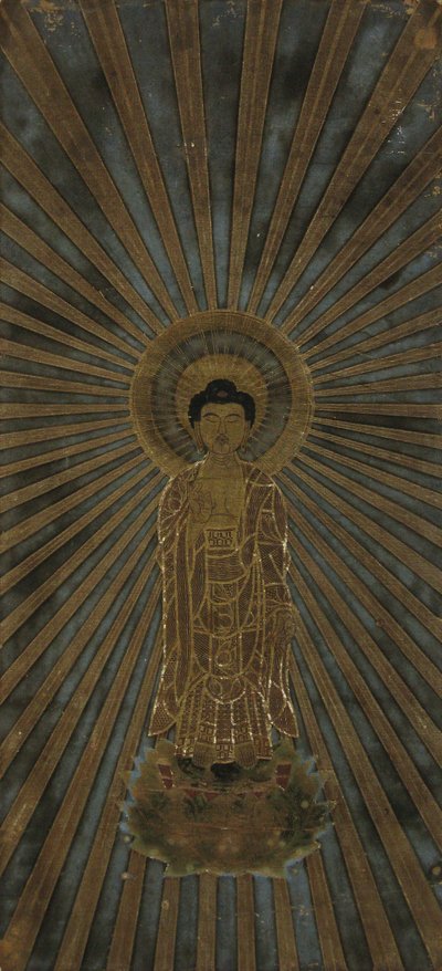 Amida ilmentyy tarkoituksenmukaisten keinojen dharmassa, 1700-luku. tekijältä Unbekannt