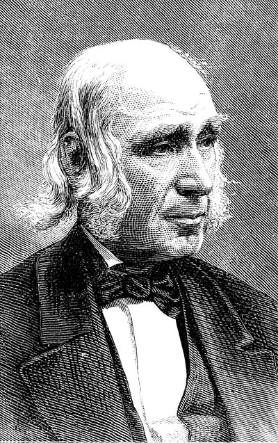 Amos Bronson Alcott 1799-1888, amerikkalainen opettaja ja transsendentaali tekijältä Unbekannt