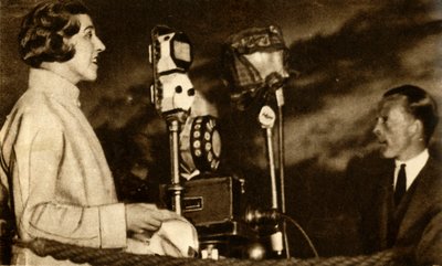 Amy Johnson lähetys Croydonin lentokentältä, 1930, 1933. tekijältä Unbekannt