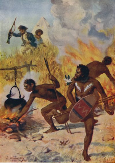Affray with the Natives, 1923. tekijältä Unbekannt