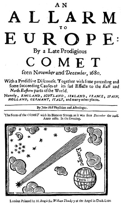 Myöhäisen ihmeellisen komeetan hälytin Eurooppaan, 1680 tekijältä Unbekannt
