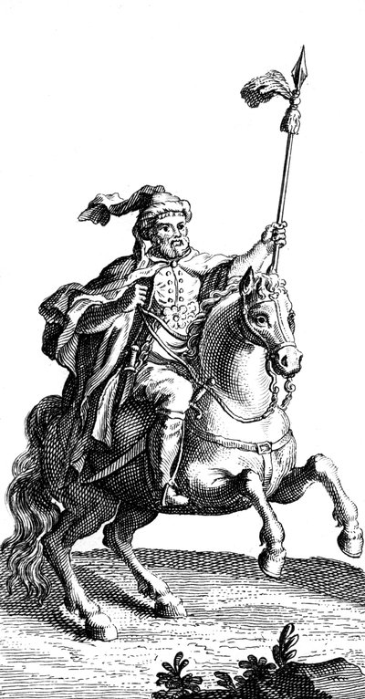 Arabialainen ratsumies, 1800-luku tekijältä Unbekannt