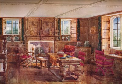 Elizabethan Living Room, 1800-luku, 1923 tekijältä Unbekannt