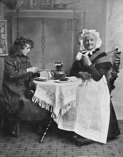 Englantilainen mökkikohtaus, 1912 tekijältä Unbekannt