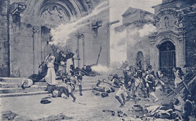 Jakso Saragossan piirityksestä, 1808-1809, 1896 tekijältä Unbekannt