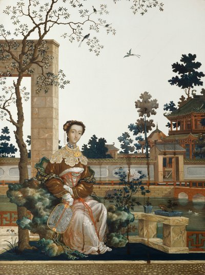"An Oriental Beauty", kiina, c1760 tekijältä Unbekannt