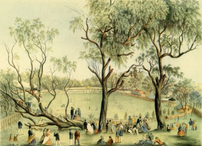 "Englannin XI vs. XXII of Victoria Melbournessa, 1864", 1947. tekijältä Unbekannt