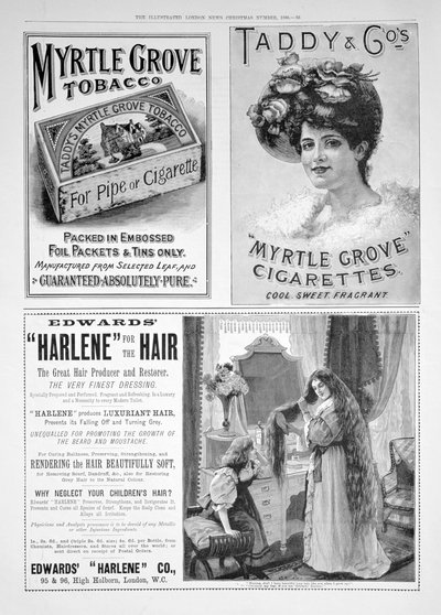 Mainossivu Illustrated London Newsissa, joulunumero, 1896 tekijältä Unbekannt