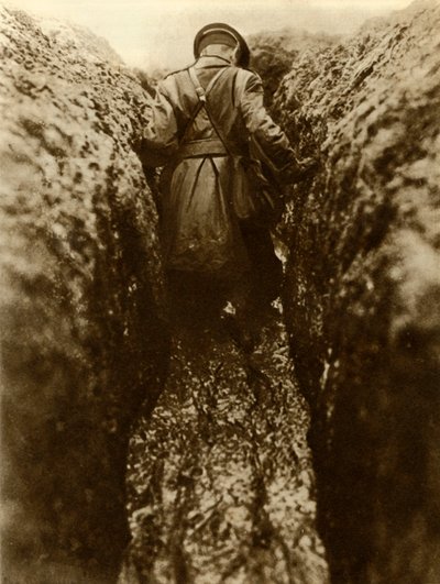 Upseeri juoksuhaudoissa, Ranska, ensimmäinen maailmansota, 1916, 1935. tekijältä Unbekannt