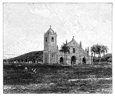 Vanha jesuiittakirkko, Pirayu, Paraguay, 1895 tekijältä Unbekannt