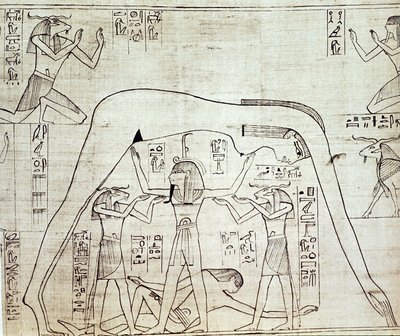 Muinaisen Egyptin kosmos, n. 1025 eaa tekijältä Unbekannt