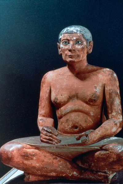 Muinainen egyptiläinen istuva kirjuri, 25-24-luvulla eKr tekijältä Unbekannt
