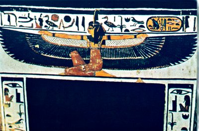 Muinaiset egyptiläiset hieroglyfit, Thebes, Egypti tekijältä Unbekannt