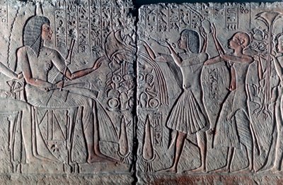 Muinainen egyptiläinen reliefi, noin 1300 eaa tekijältä Unbekannt