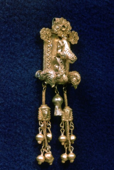 Muinaisen kreikkalaisen temppeliriipus, n. 630-620 eaa tekijältä Unbekannt