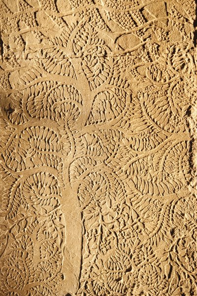 Angkor Wat, veistetty yksityiskohta WallTreessä, Siem Reap, Kambodža tekijältä Unbekannt