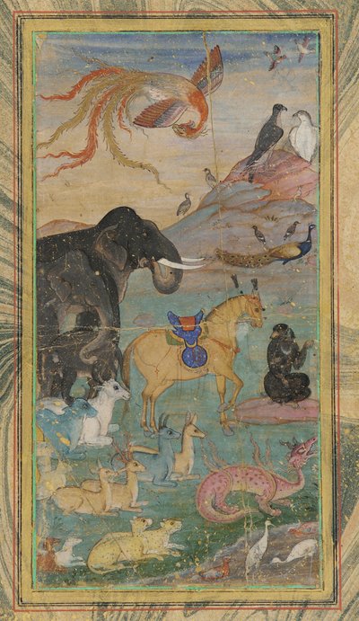 Eläimet ja linnut, 1600-luku. tekijältä Unbekannt
