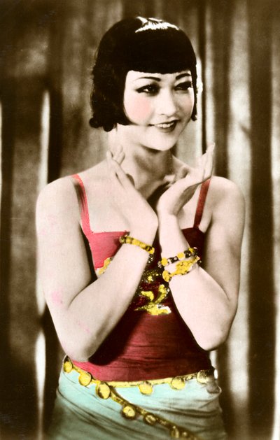 Anna May Wong 1905-1961, kiinalais-amerikkalainen näyttelijä, 1900-luku tekijältä Unbekannt