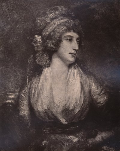 Anna Seward, englantilainen kirjailija ja runoilija, 1700-luvun lopulla tai 1800-luvun alussa 1894 tekijältä Unbekannt