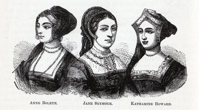 Anne Boleyn. Jane Seymour. Katharine Howard, 1882 tekijältä Unbekannt