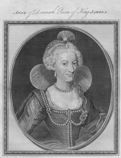 Tanskan Anne, kuningas James I:n kuningatar, 1786. tekijältä Unbekannt