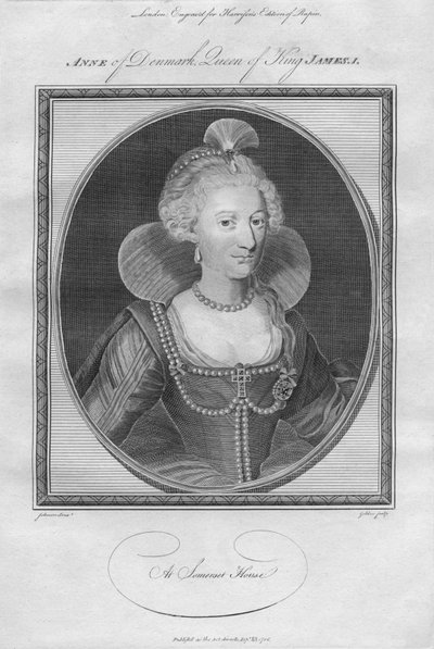 Tanskan Anne, kuningas James I:n kuningatar, 1786. tekijältä Unbekannt