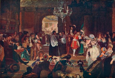 Whitehallin esihuone Kaarle II:n kuoleman hetkinä, 1685 1905 tekijältä Unbekannt