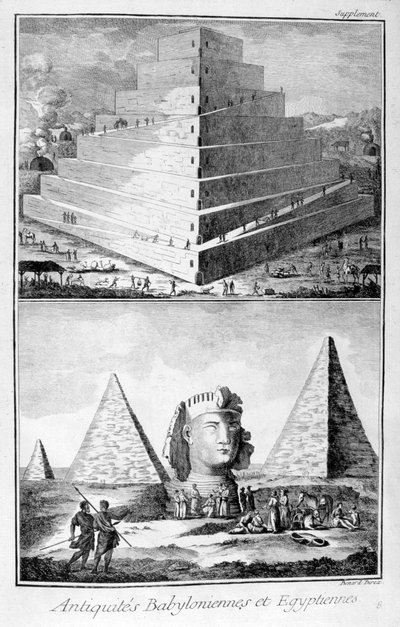Babylonian ja Egyptin antiikki, 1751-1777 tekijältä Unbekannt