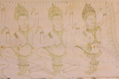 Apsara-piirustus, Siem Reap, Kambodža tekijältä Unbekannt