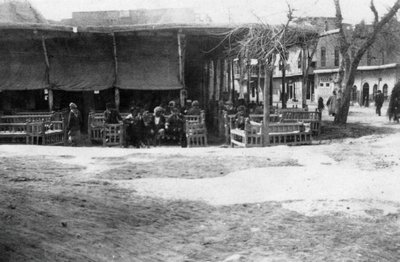 Arabikahvila, Bagdad, Mesopotamia, ensimmäinen maailmansota, 1918 tekijältä Unbekannt