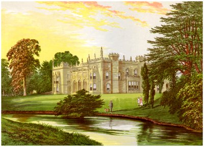 Arbury Hall, Warwickshire, Newdegaten perheen koti, vuodelta 1880 tekijältä Unbekannt