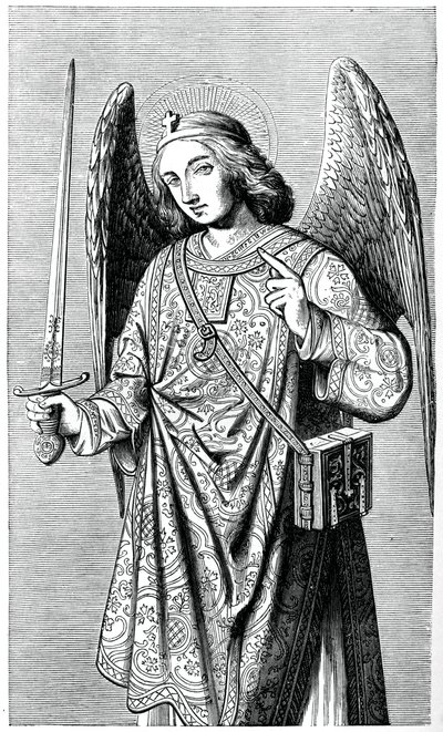 Arkkienkeli Pyhä Mikael, 1870 tekijältä Unbekannt