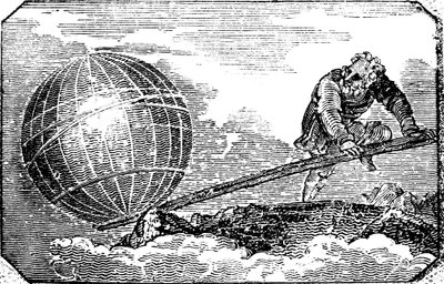 Archimedes c287-212 eKr., antiikin kreikkalainen matemaatikko ja keksijä, 1824 tekijältä Unbekannt