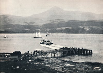 Arran - Brodick Pier and Goatfell, 1895 tekijältä Unbekannt