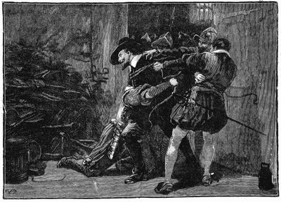 Guy Fawkesin pidätys parlamentin kellareissa, 1605 1800-luku tekijältä Unbekannt