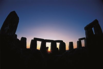 Neoliittinen taide: (pronssikausi): näkymä Stonehengen alueelle (noin 1700-1300 eKr.) Amesbury, Englanti tekijältä Unbekannt