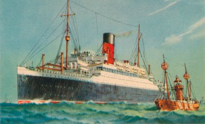 Ascania, Cunard White Star, 1920-luku tekijältä Unbekannt