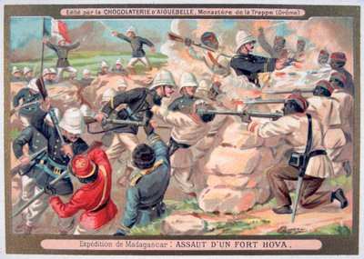 Hyökkäys Hovan linnoitukseen, Madagaskarilla, 1883-1896 tekijältä Unbekannt