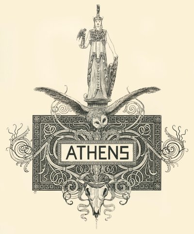 Ateena, 1800-luvun loppu - 1900-luvun alku. tekijältä Unbekannt