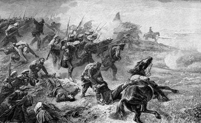 Baskikarlistien hyökkäys kapinan aikana 1872-1876, 1902 tekijältä Unbekannt