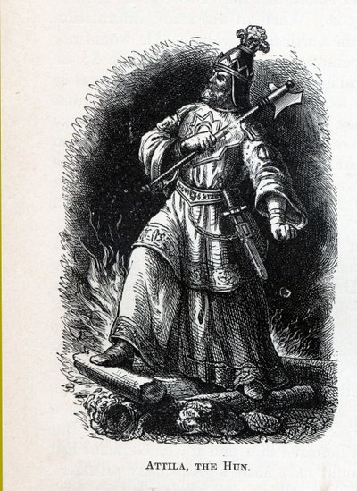 Attila Hun, 1882 tekijältä Unbekannt