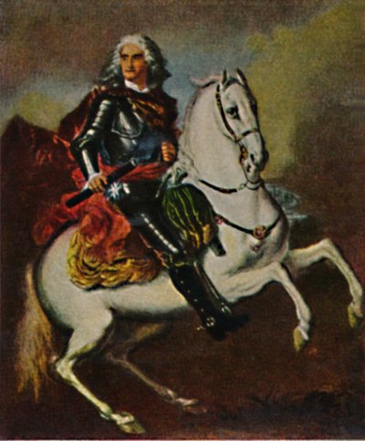 Elokuu Vahva 1670-1733. - Silvestren maalaus, 1934. tekijältä Unbekannt