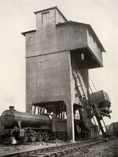 Automaattinen hiiletys Hornseyn asemalla, Middlesex, 1935. tekijältä Unbekannt