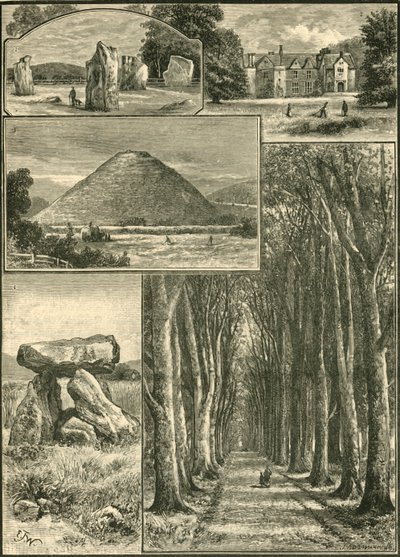 Avebury. Littlecote. Silbury. Devils Den. Grand Avenue, 1898. tekijältä Unbekannt